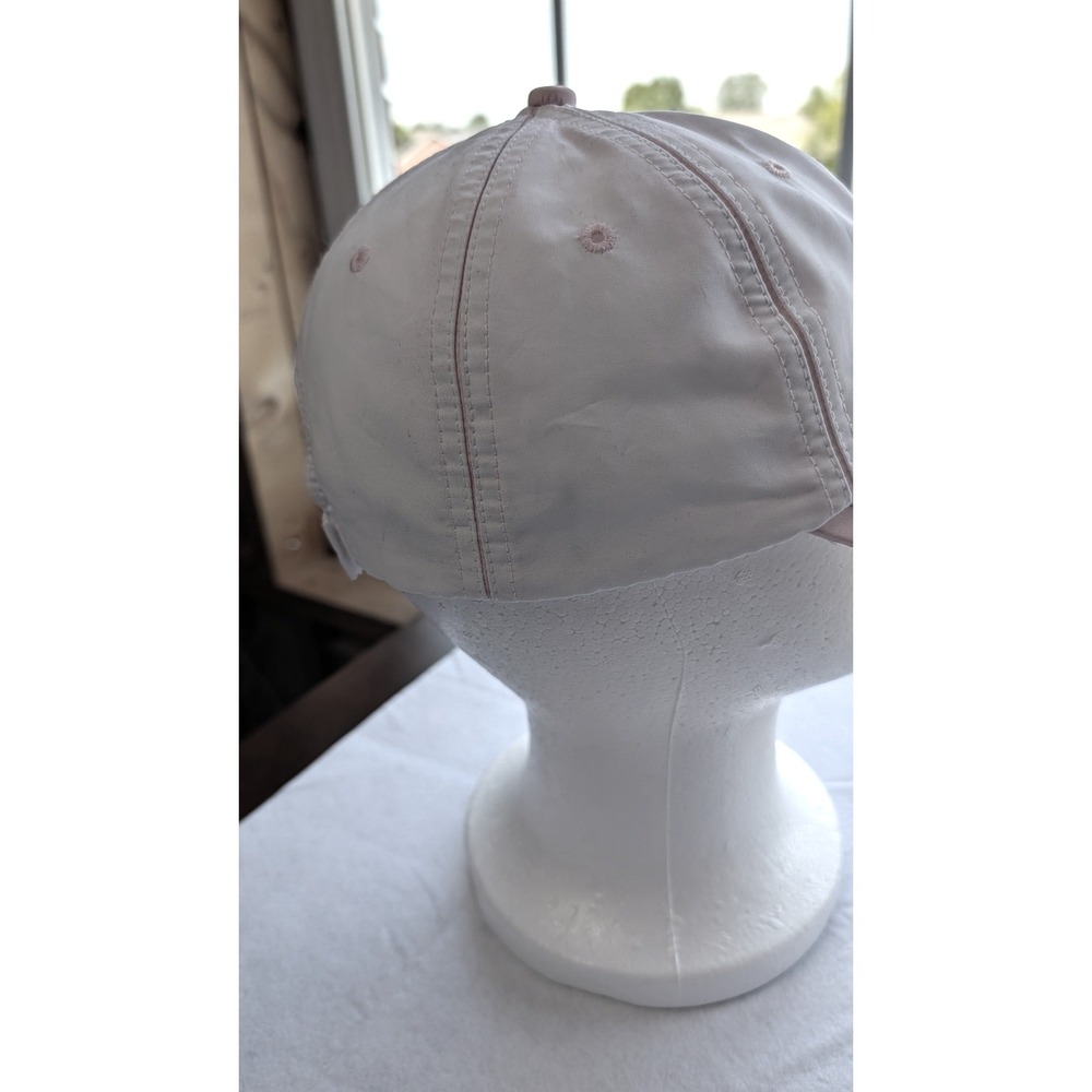 BMW Baseball Cap Hat White Pink Piping Embroidered Logo Adjustable Women Sport - Picture 4 of 4